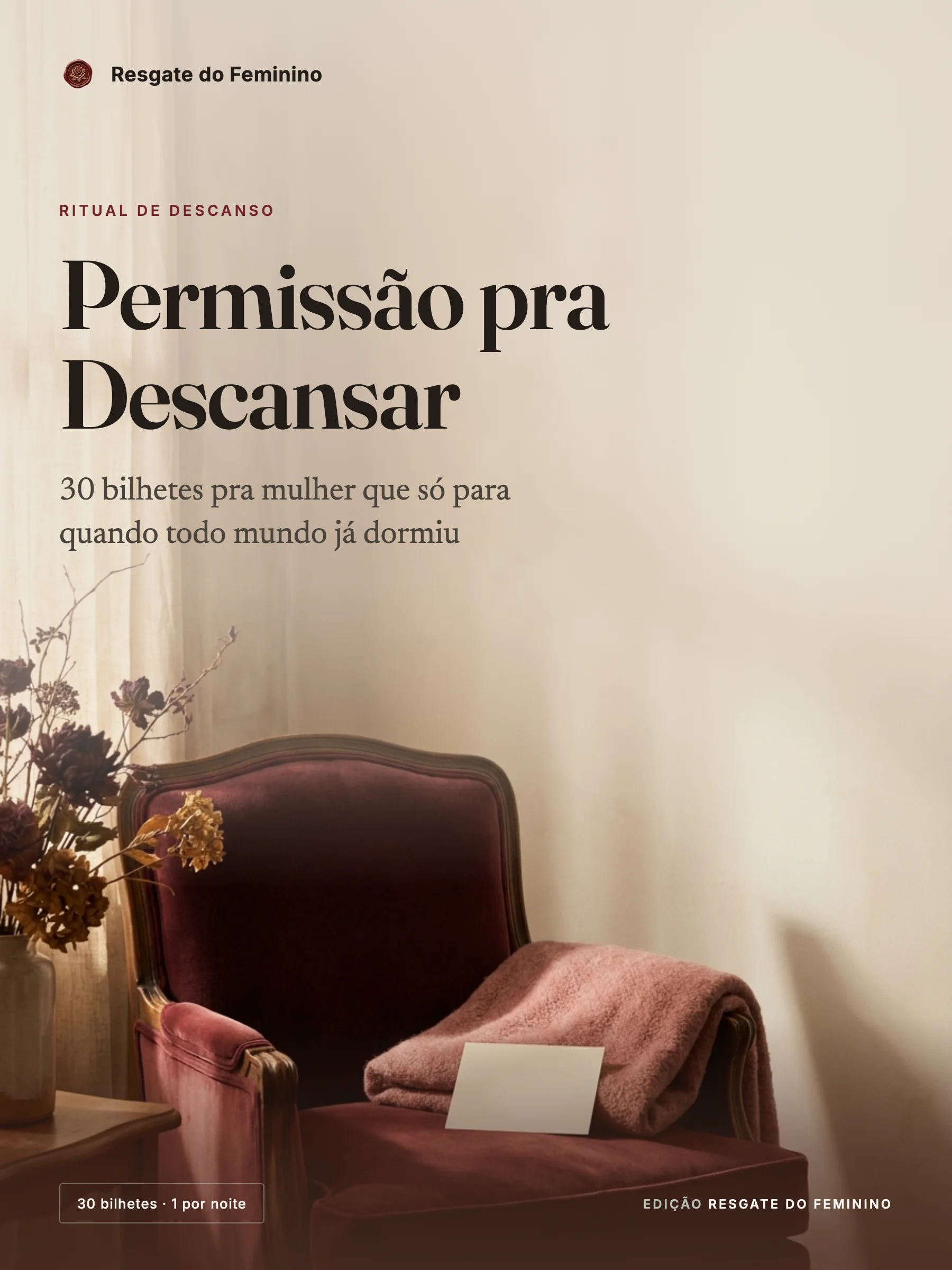 Capa do ebook Permissão pra Descansar